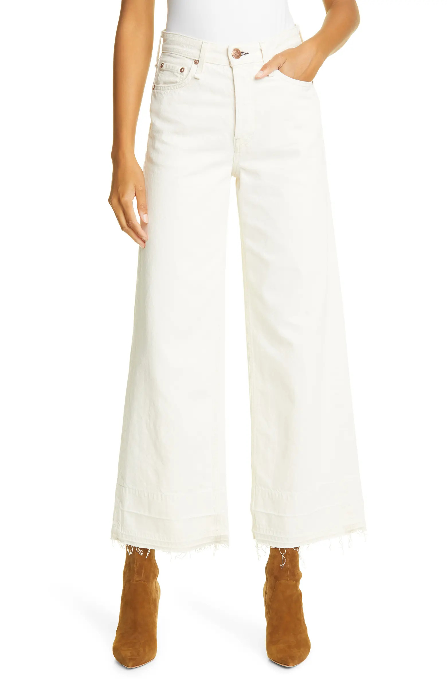 Maya High Waist Wide Leg Organic Cotton Jeans | Nordstrom