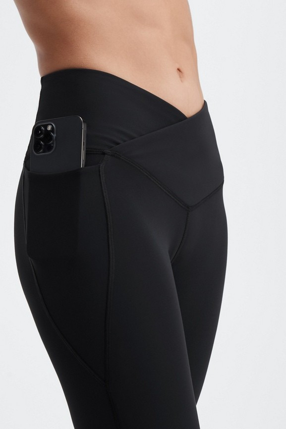 Oasis PureLuxe HW Crossover 7/8 Legging | Fabletics - North America