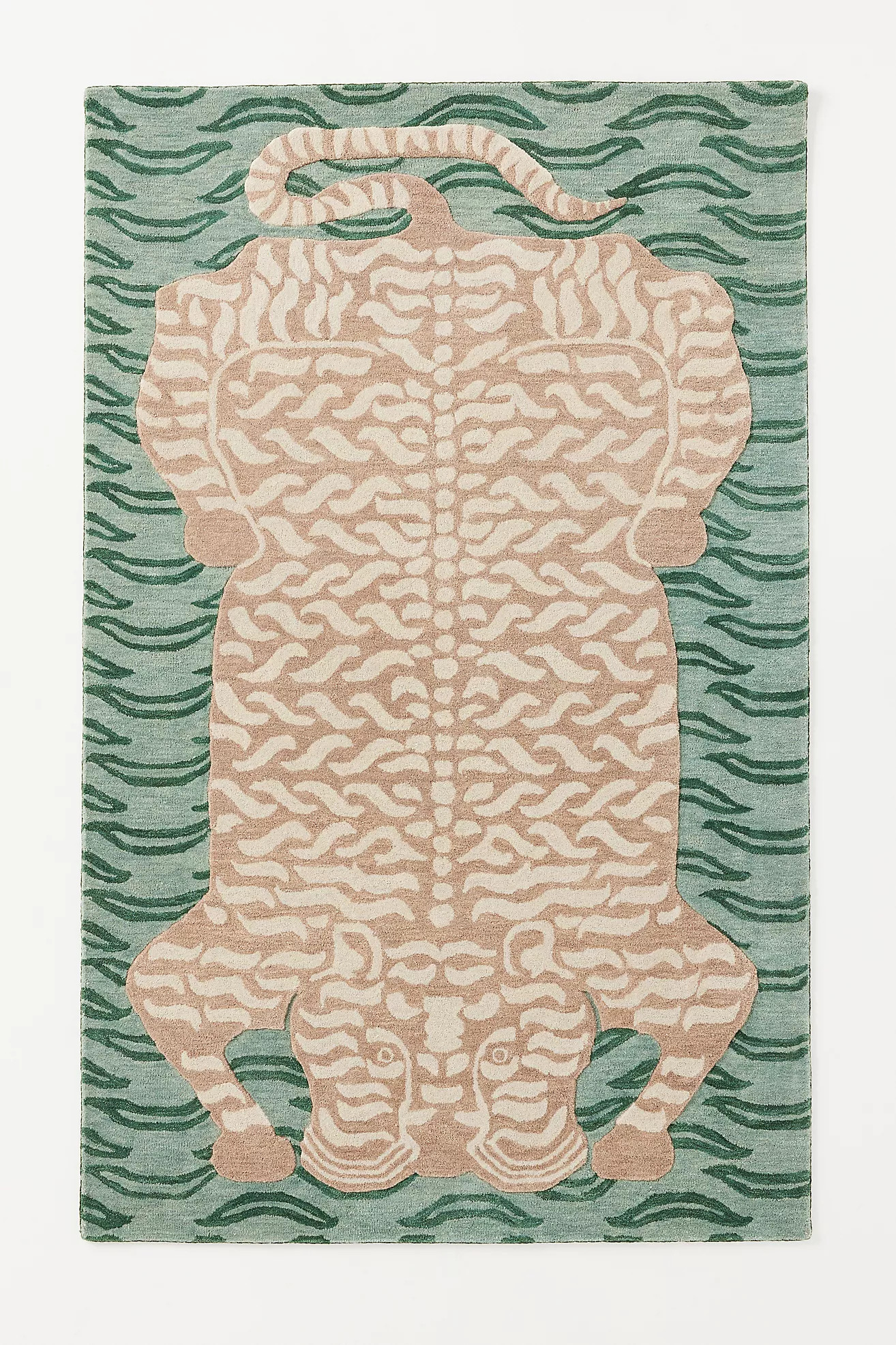 Wool Hand-Tufted Tiger Rug | Anthropologie (US)