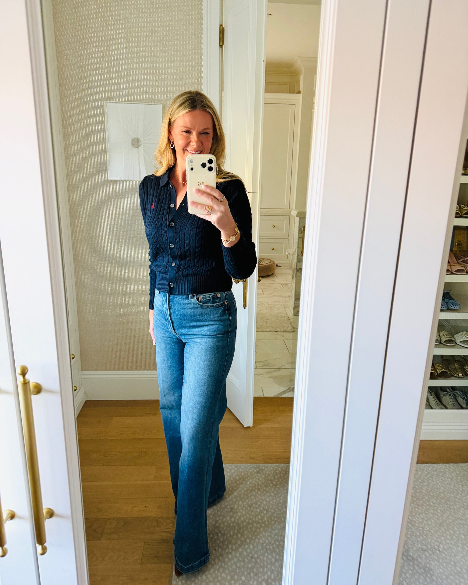 Favorite pieces from the Nordstrom Sale! I LOVE these jeans!!! This sweater is such a great staple piece and these suede kitten heel booties are gorgeous!

#LTKootd #LTKSaleAlert #LTKOver40