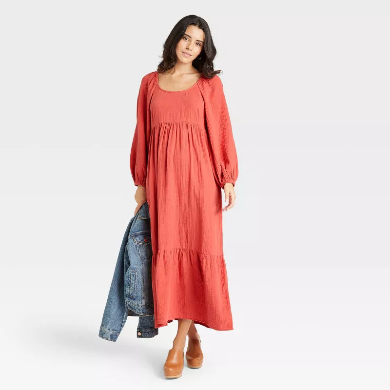 Women's Balloon Long Sleeve Dress - Universal Thread™ | Target