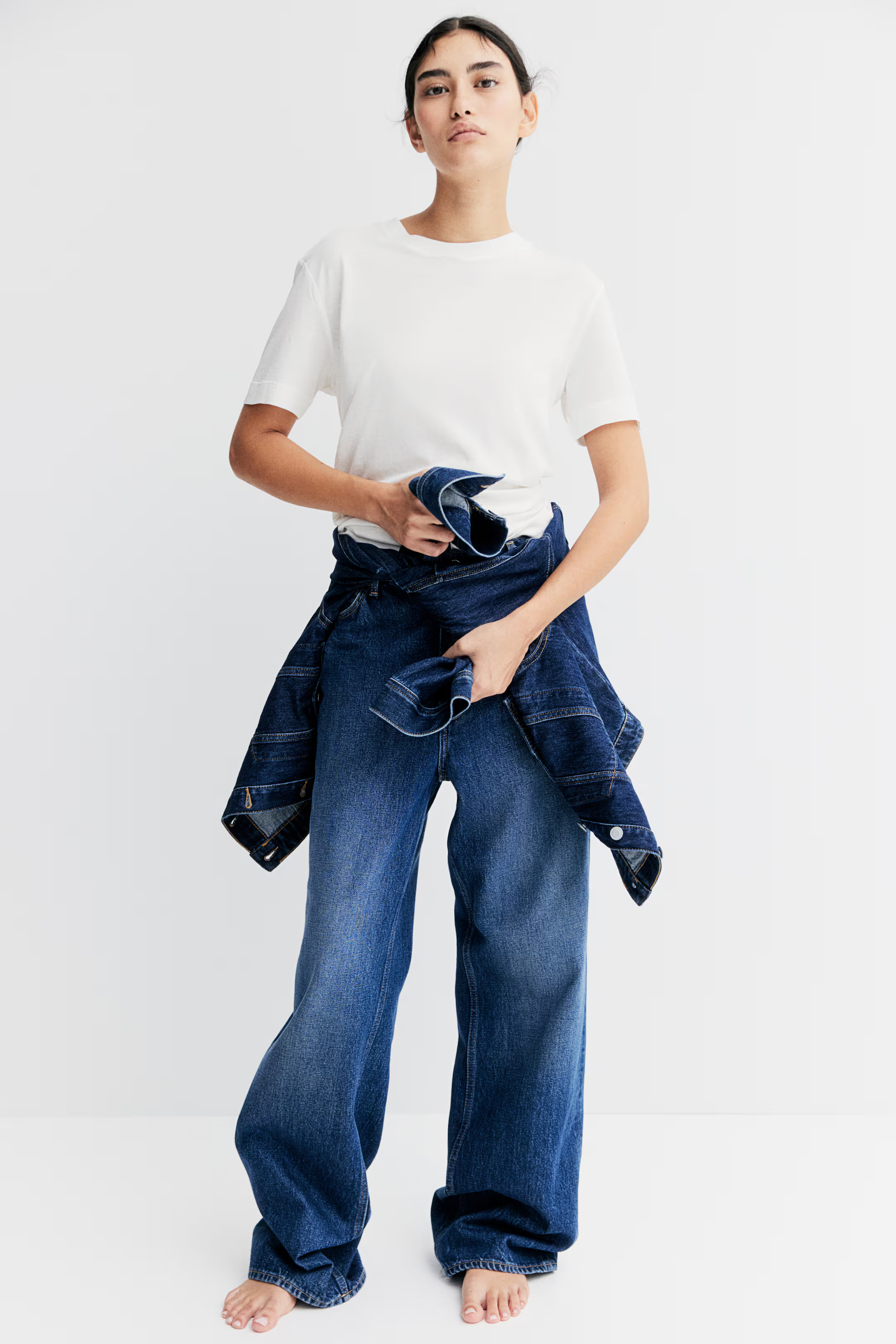 Silk-blend T-shirt | H&M (US + CA)