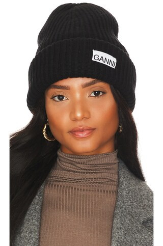 Structured Rib Beanie
                    
                    Ganni | Revolve Clothing (Global)