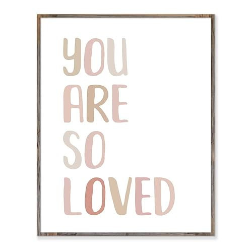 You Are So Loved, Art Print, Neutral Nursery Art, Nursery Quote, Baby Room Decor, You Are So Love... | Amazon (US)