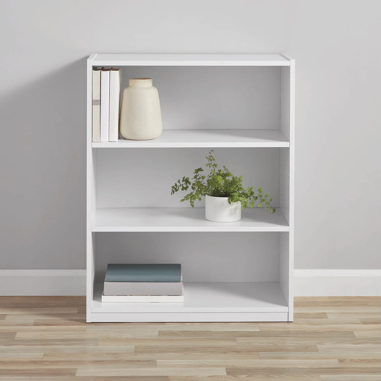 Mainstays 3-Shelf Bookcase with Adjustable Shelves, White | Walmart (CA)