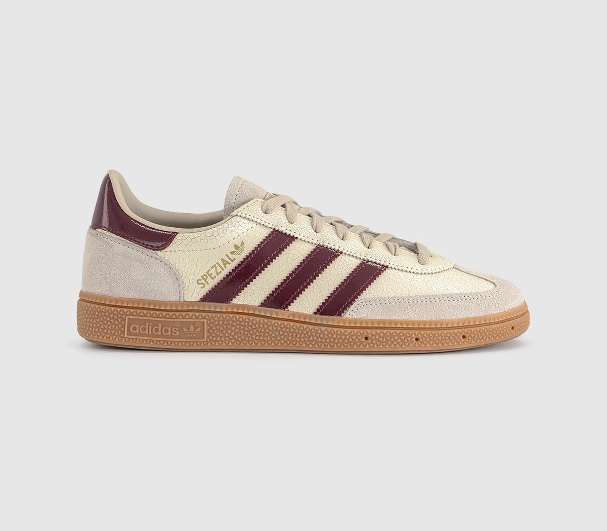 Adidas Handball Spezial Trainers Offwhite Shadow Red Gum, 3.5 | Office Shoes (UK)