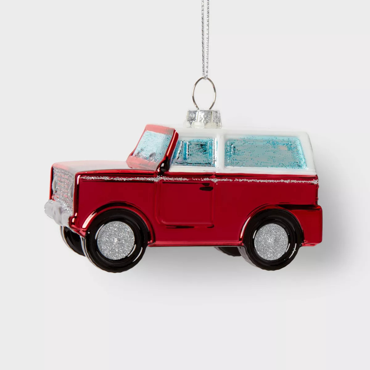 Glass SUV Christmas Tree Ornament Red - Wondershop™: Indoor Use, No Battery, 2.56" Height | Target