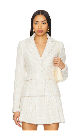 Ashtyn Tweed Blazer in Cream Multi | Revolve Clothing (Global)