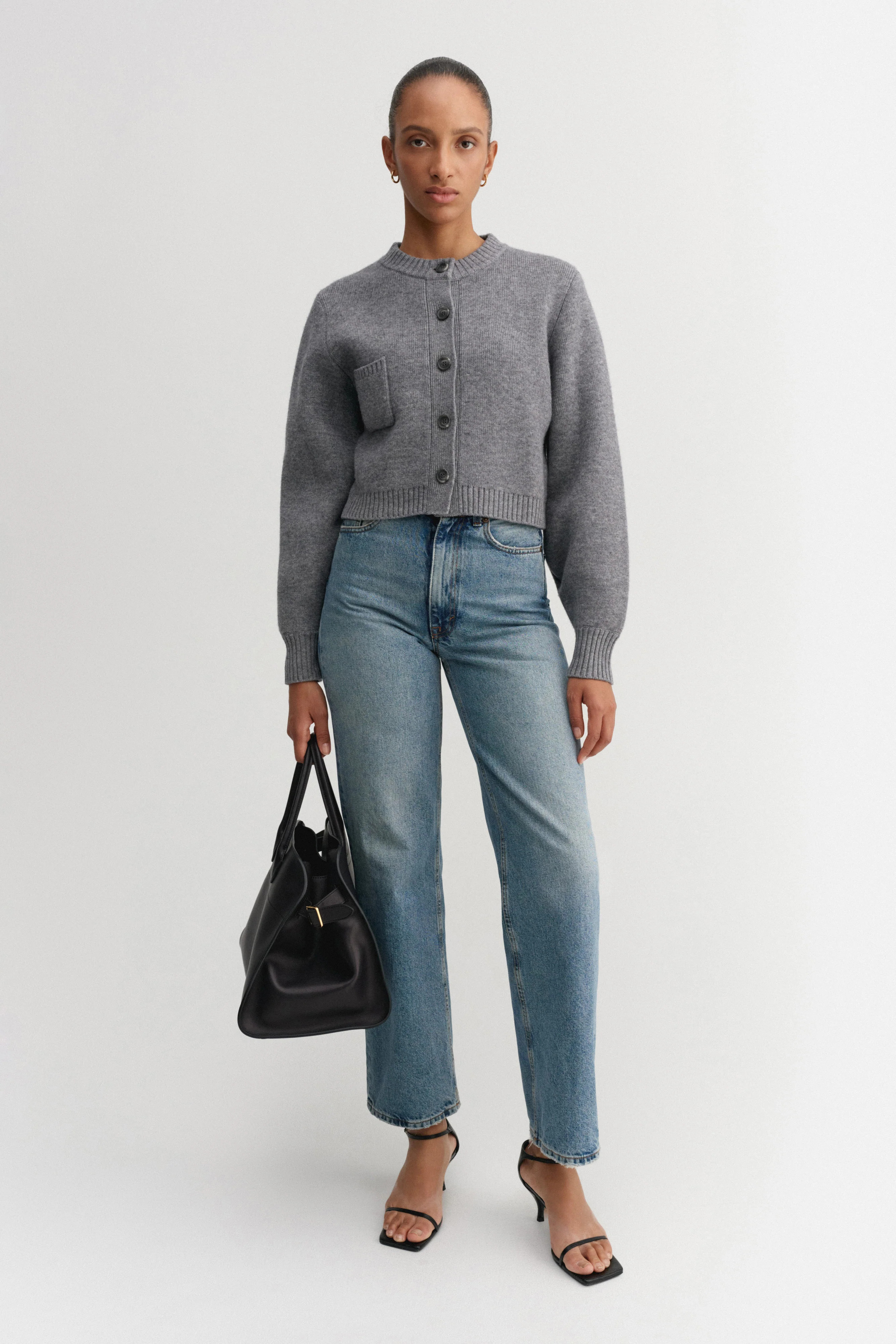 Zozo cardigan, grey | Almada Label