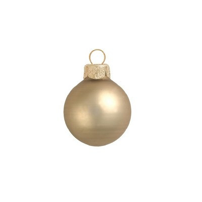 Northlight 4ct Gold Matte Finish Glass Christmas Ball Ornaments 4.75" (120mm) | Target