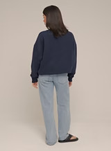 Navy Boucle Logo Sustainable Sweatshirt – Soho | 4th & Reckless