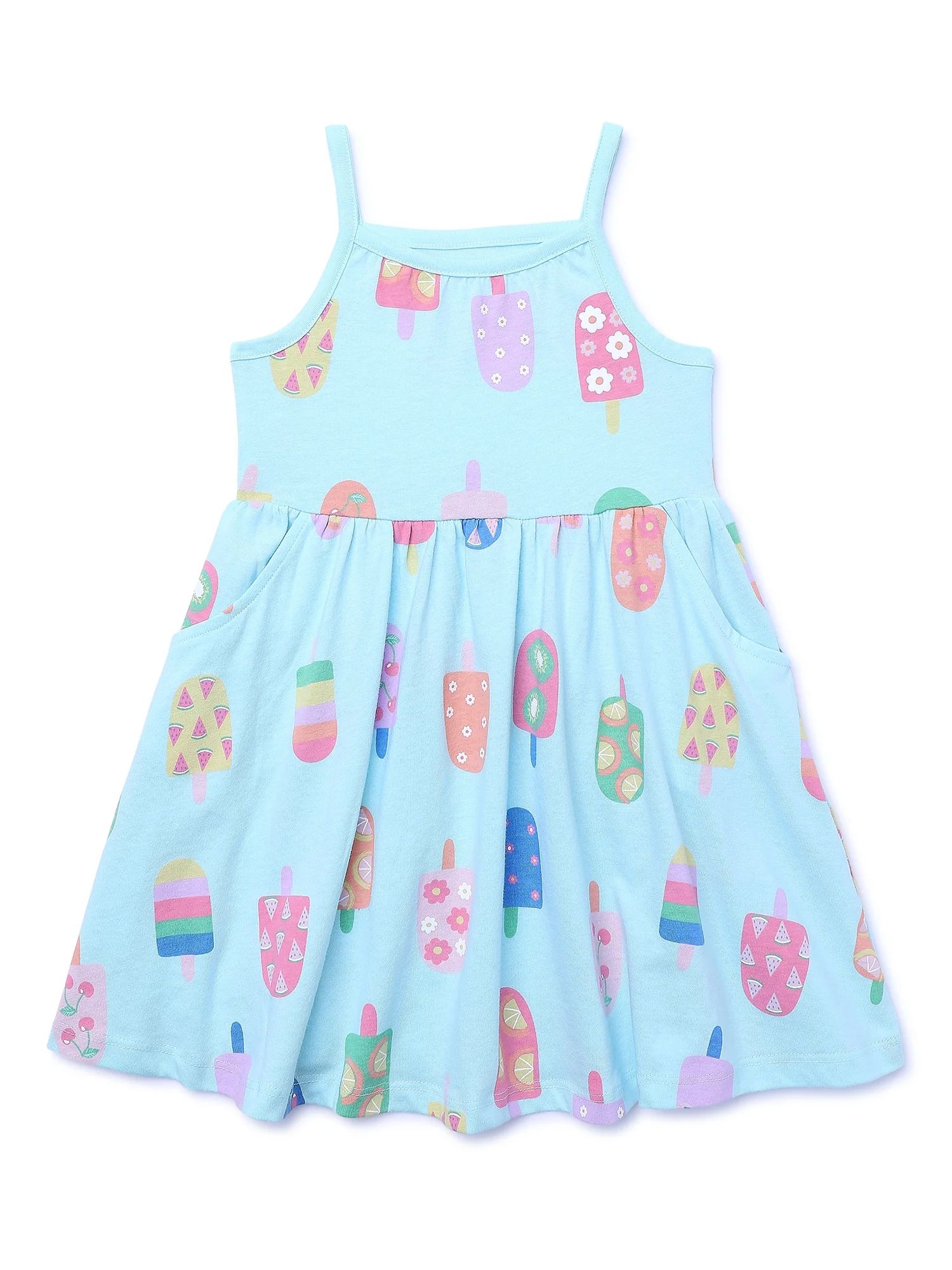 Garanimals Toddler Girl Print Jersey Tank Dress, Sizes 12M-5T | Walmart (US)