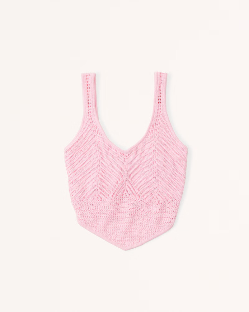 Crochet Bandana Hem Tank | Abercrombie & Fitch (US)