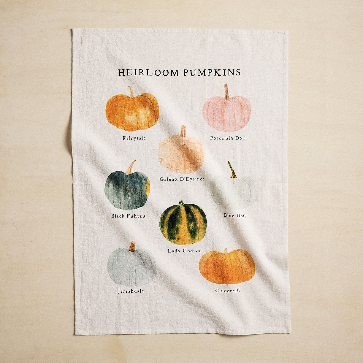 May We Fly Heirloom Pumpkins Dish Towel | Terrain
