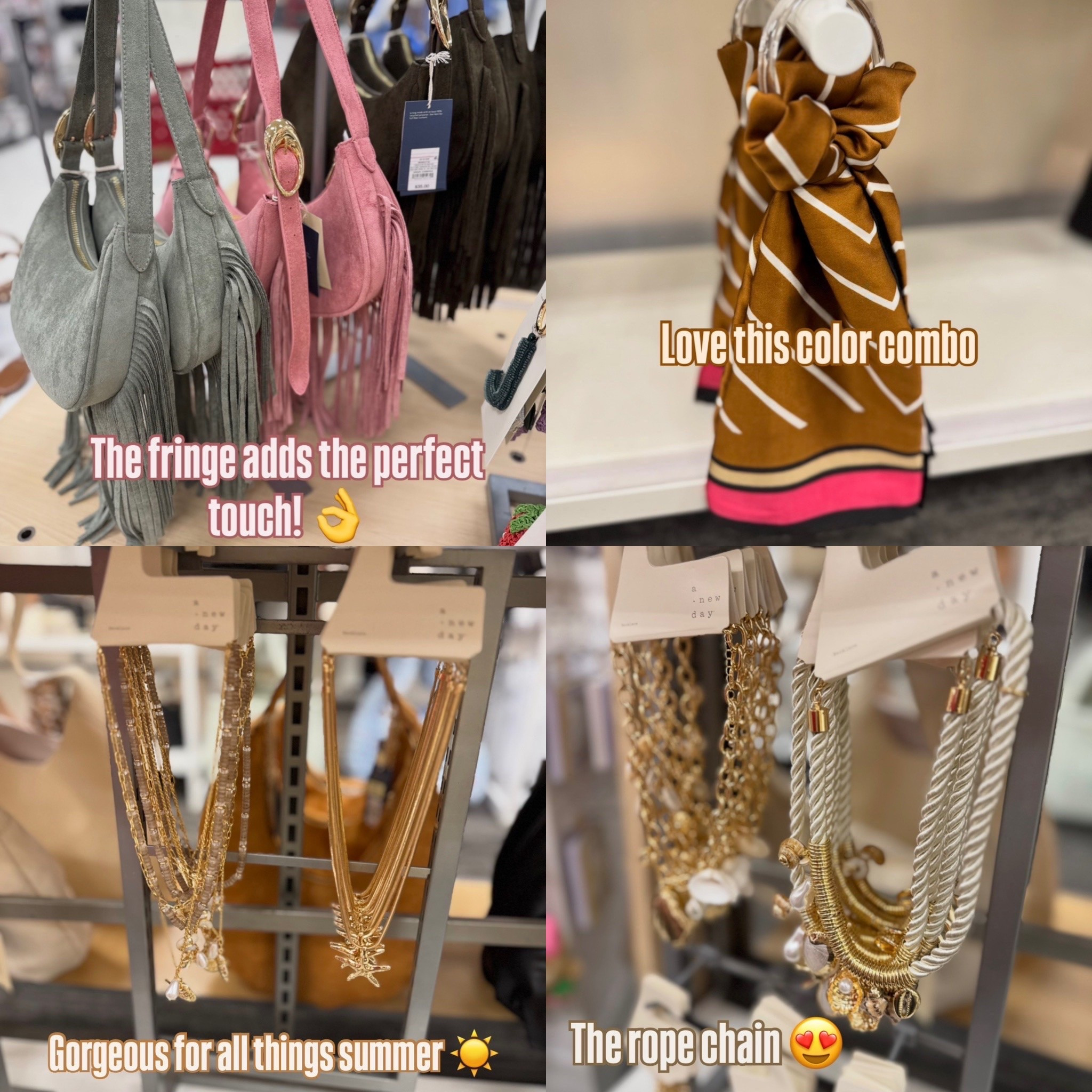 Target 🎯 accessories / jewelry / scarves / necklaces / fringe bag

#LTKSeasonal #LTKootd #LTKTravel