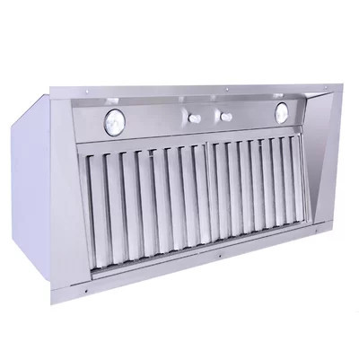 58" 1200 CFM Convertible Insert Range Hood in Stainless Steel | Wayfair North America