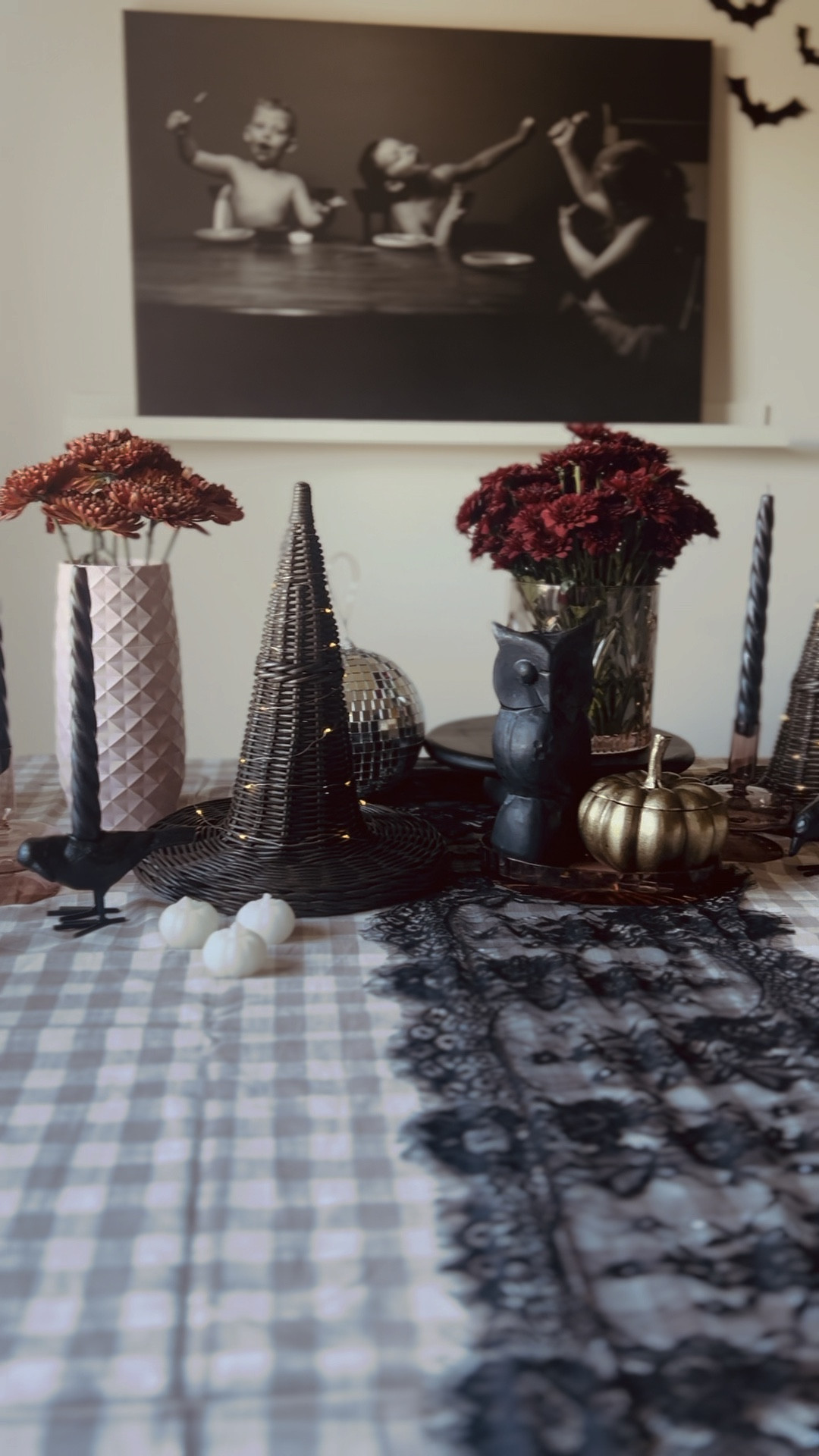 Table decor tip - setup a main focal point - either at the end or the middle depending on your flow of food traffic. Once I have this how I want it I layer in platters of food in front. 


#LTKStyleTip #LTKHalloween #LTKSeasonal