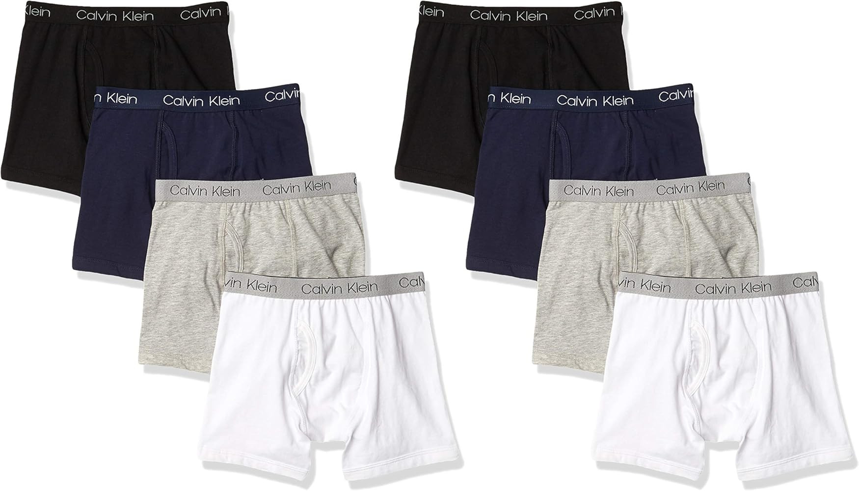 Calvin Klein Kids Boys' Modern Cotton Boxer Brief Underwear 8-Pack | Amazon (US)