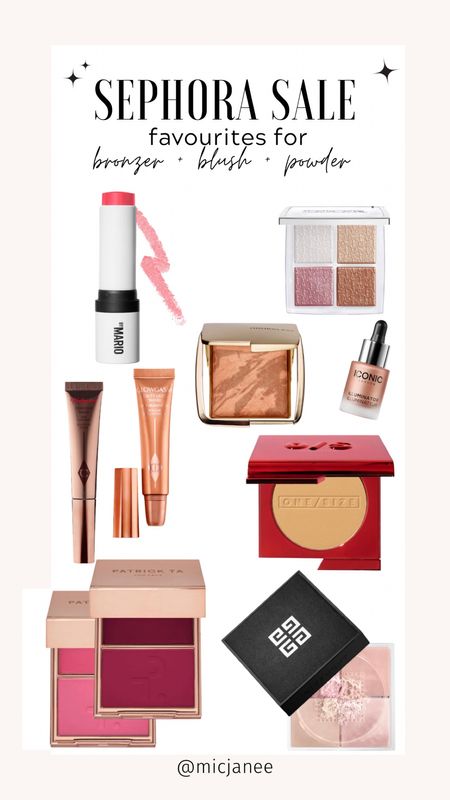 What’s in my makeup bag for bronzer, blush, and powder ! 

#LTKsalealert #LTKxSephora