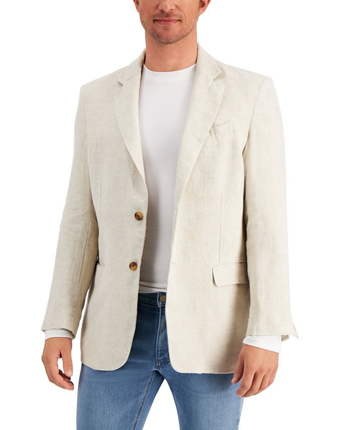 Club Room Men's Linen Blazer, Created for Macy's & Reviews - Coats & Jackets - Men - Macy's | Macys (US)