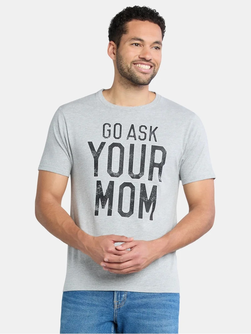 Father's Day Men's and Big Men's Go Ask Your Mom Graphic Tee from Way to Celebrate, Sizes S-3XL | Walmart (US)