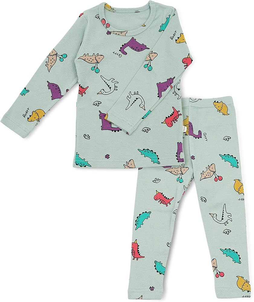 AVAUMA Baby Boys Girls Pajama Set 6M-8T Kids Cute Toddler Snug fit Pjs Cotton Sleepwear | Amazon (US)