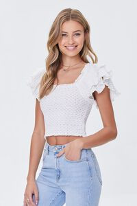 Flutter Sleeve Crop Top | Forever 21 | Forever 21 (US)