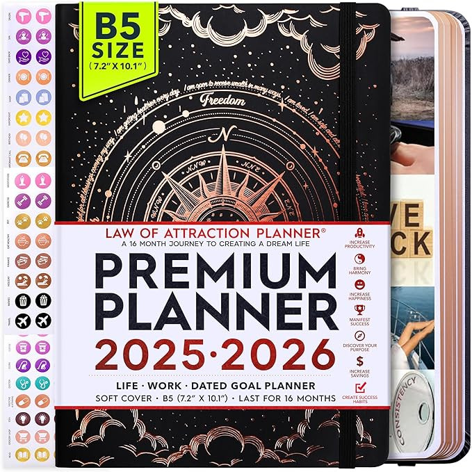2025-2026 Planner Weekly and Monthly | 16-Month Life Planner to Increase Focus & Productivity | R... | Amazon (US)