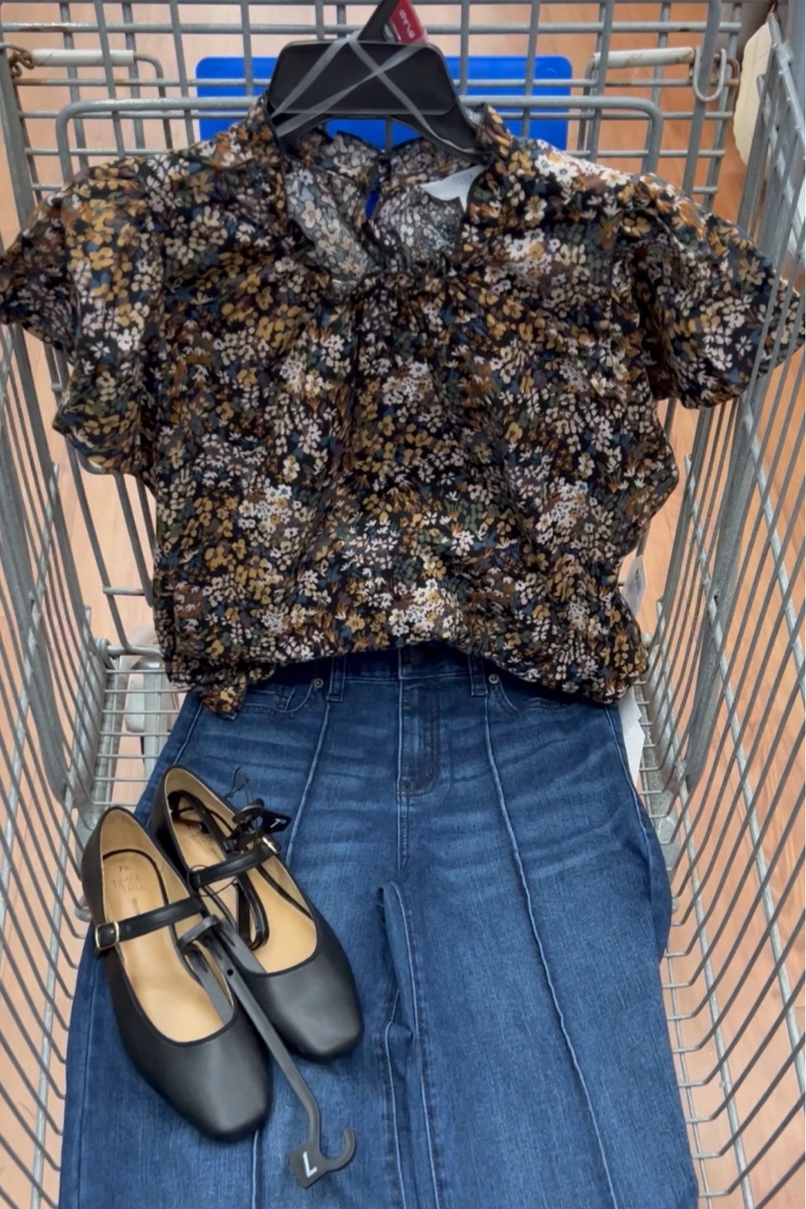 Walmart outfit idea! Love this cotton flutter sleeve top for work or weekend. True to size, I’m a small. 

Wide leg jeans are super popular with Budget Babe readers, for good reason!  Fit tts (if you’re between you could go down).

Shoes are comfy and fit true to size 

#LTKStyleTip #LTKFindsUnder50 #LTKWorkwear