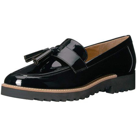 Franco Sarto Womens Carolynn Closed Toe Loafers, Black, Size 6.0 | Walmart (US)