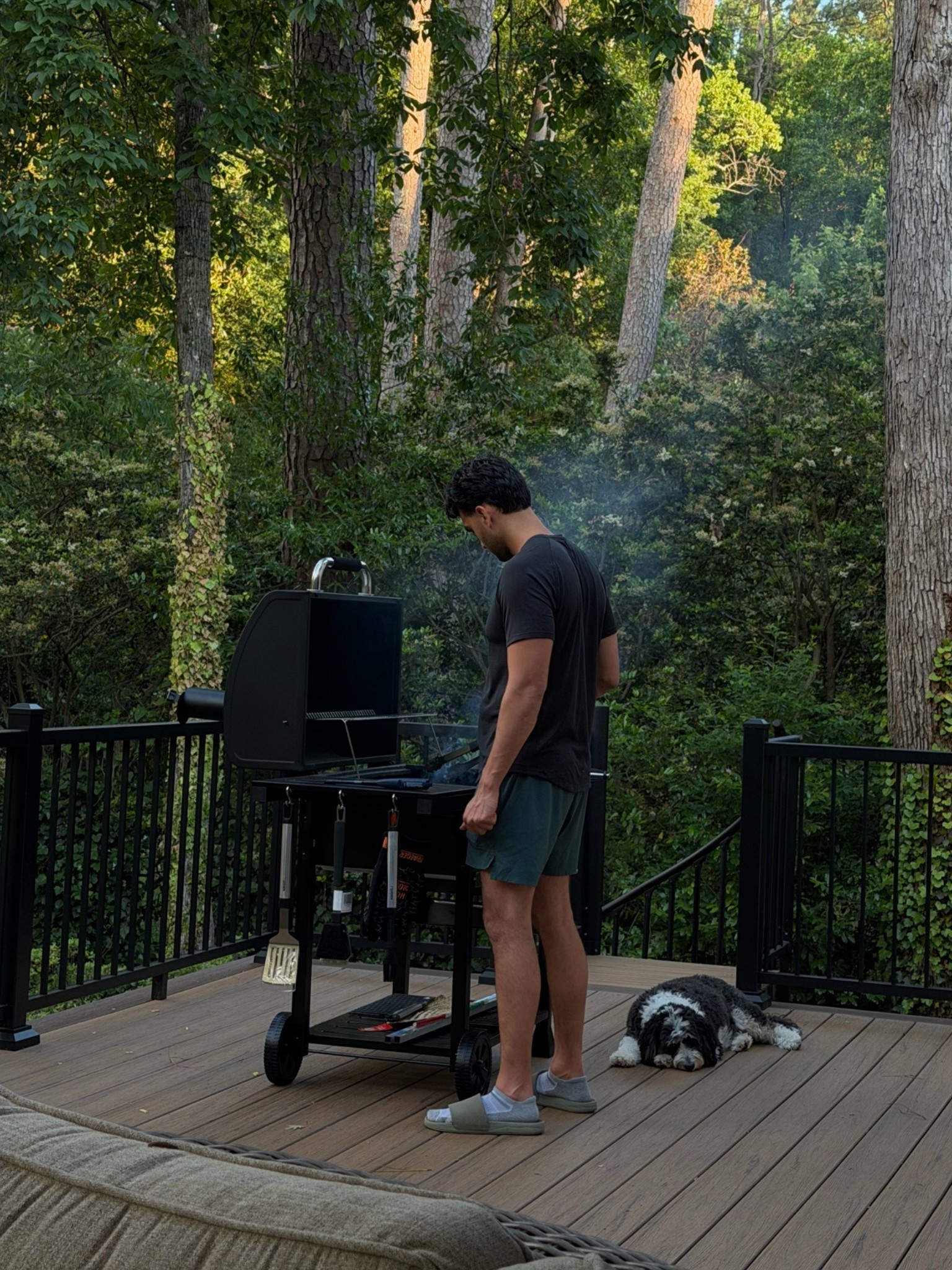 Our charcoal grill!