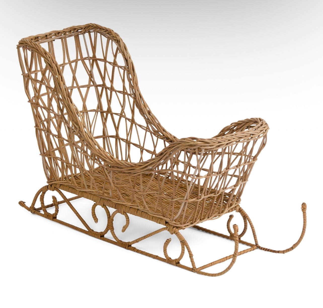 Cutest rattan sled- designer look! Under $20. 

#LTKHome #LTKSeasonal #LTKHoliday