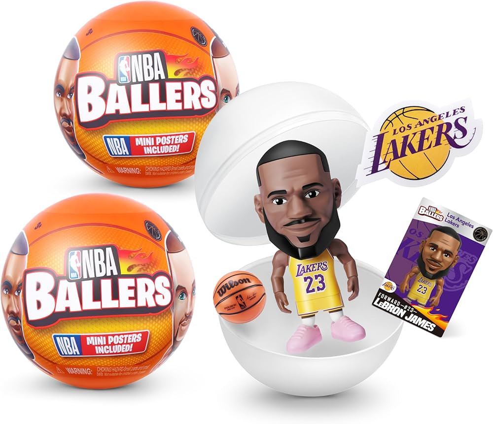 5 Surprise NBA Ballers Series 1 (2 Pack) Toy Mystery Capsule Figurine by ZURU for Kids, Teens, Ad... | Amazon (US)