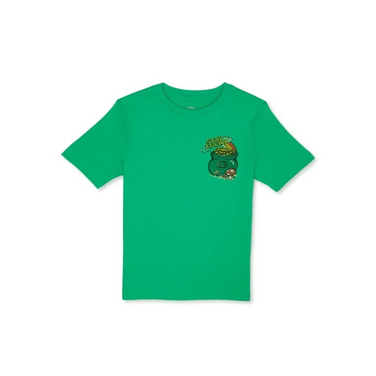 Wonder Nation Boys Saint Patrick's Day Tee with Short Sleeves, Sizes 4-18 | Walmart (US)
