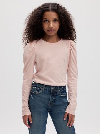 Kids Organic Cotton Puff Sleeve T-Shirt | Gap (US)