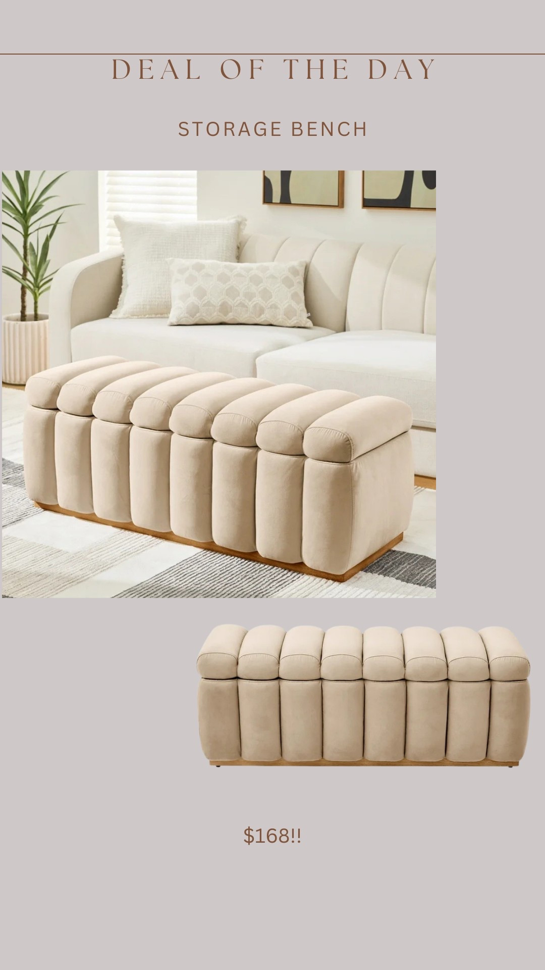 This popular collection just launched a storage bench!! Amazing price for this detailing, wood base, and storage! 🙌🏻🙌🏻

#LTKStyleTip #LTKHome #LTKSaleAlert
