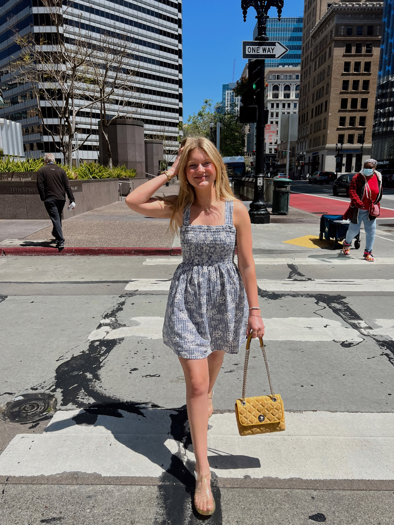 linked head to toe for EXACT products !! p.s. this dress is on sale for $19.99 in SO many colors—it’s really flattering & fun for summer:):) & shoes are only $19 as well in multiple colors, LOVE jelly sandals for a fun fit !!!

tags : dresses, summer vibes, mini, smocked, gingham, blue, yellow, purses, crossbody, Kate spade, American eagle, crosswalk, street style, jelly sandals

#LTKsalealert #LTKfit #LTKunder50