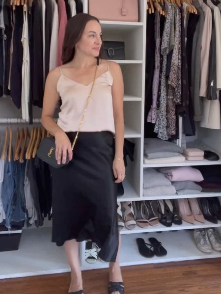 Easy day look for spring and summer. Versatile capsule wardrobe essentials. My silk cami in blush is old but I’ve linked the exact one in black and ivory.  I’ve also linked a similar  budget silk one that comes in many colors and is under $40. 

#LTKover40 #LTKVideo #LTKfindsunder50