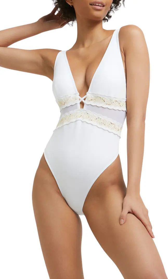 River Island High Apex One-Piece Swimsuit | Nordstrom | Nordstrom