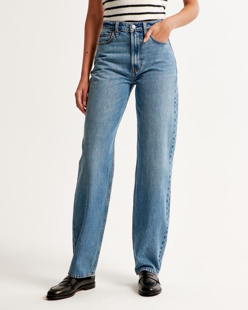 High Rise Taper Jean | Abercrombie & Fitch (US)