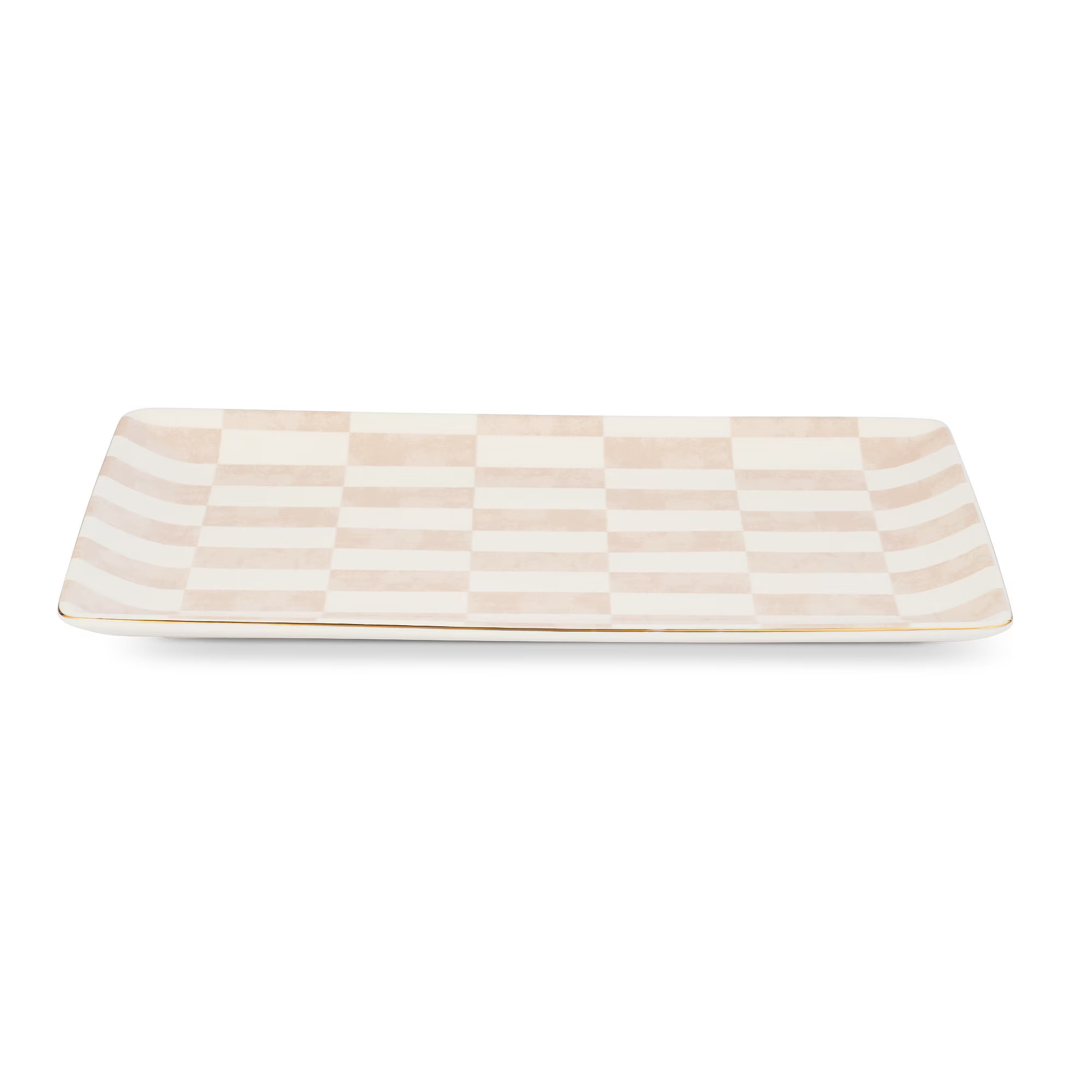 Thyme & Table Celine Ceramic Rectangular Platter Tan | Walmart (US)