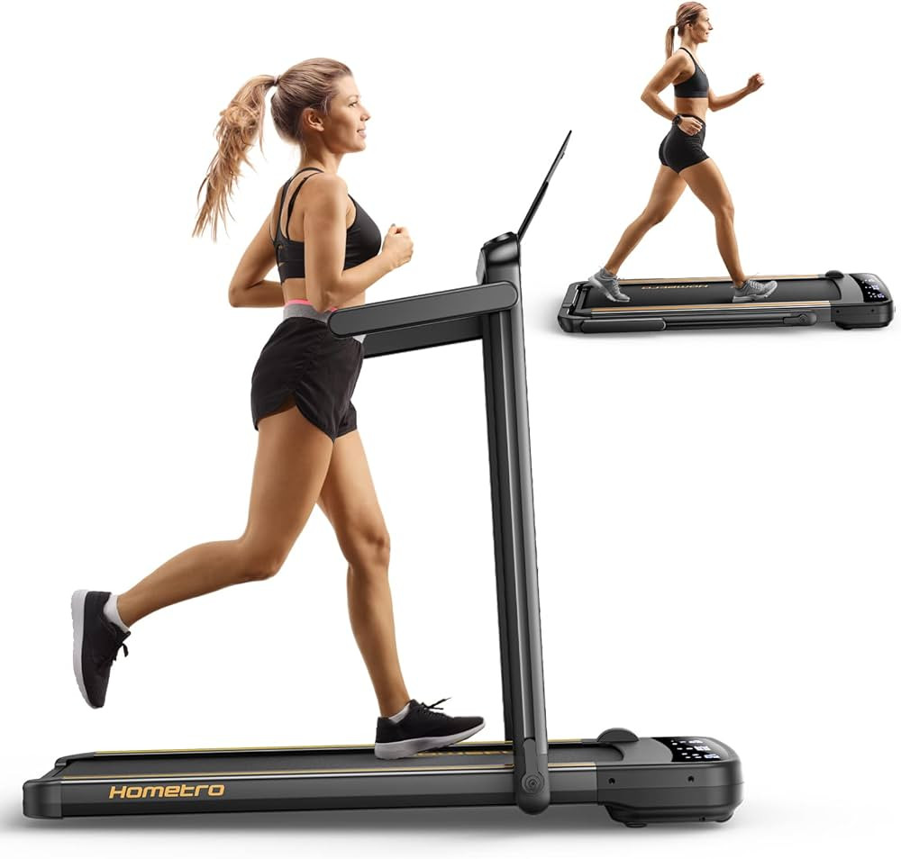 HomeTro 3.0HP Foldable Compact Treadmill,2 in 1 Walking Pad & Jogging Machine for Home/Office,Dua... | Amazon (US)