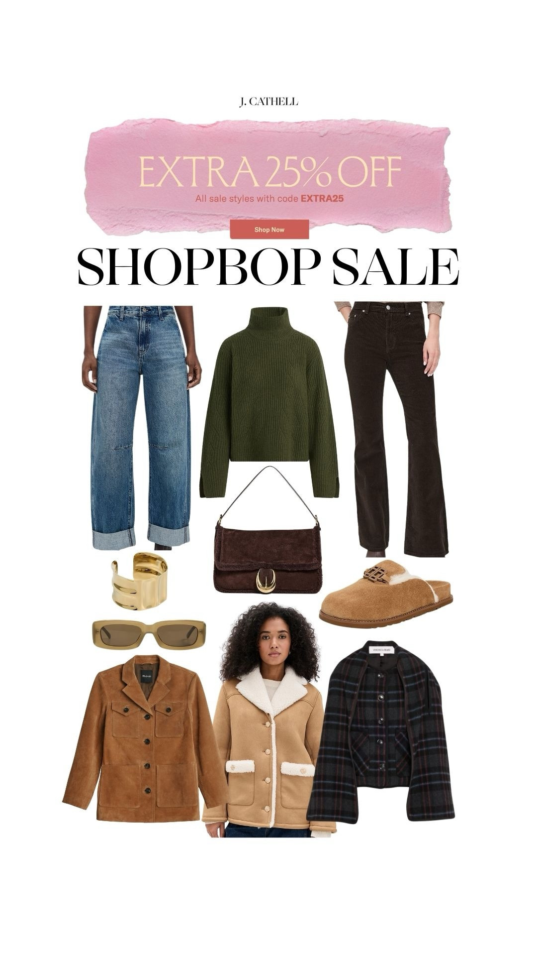 Shopbop Sale Picks ✨

The Shopbop Sale is here, and these are the pieces worth grabbing. From elevated wardrobe staples to statement styles you’ll wear on repeat, this edit is filled with chic, timeless finds that are actually a good investment. Even better—use our exclusive discount code for 25% off to save big on your favorites.

Save this post for easy sale shopping and tap to shop before these styles sell out. 🤍 

 #LTKStyle #ShopbopSale #ShopbopFinds #SaleStyle #DesignerDeals #LTKootd

#LTKSaleAlert #LTKOver40
