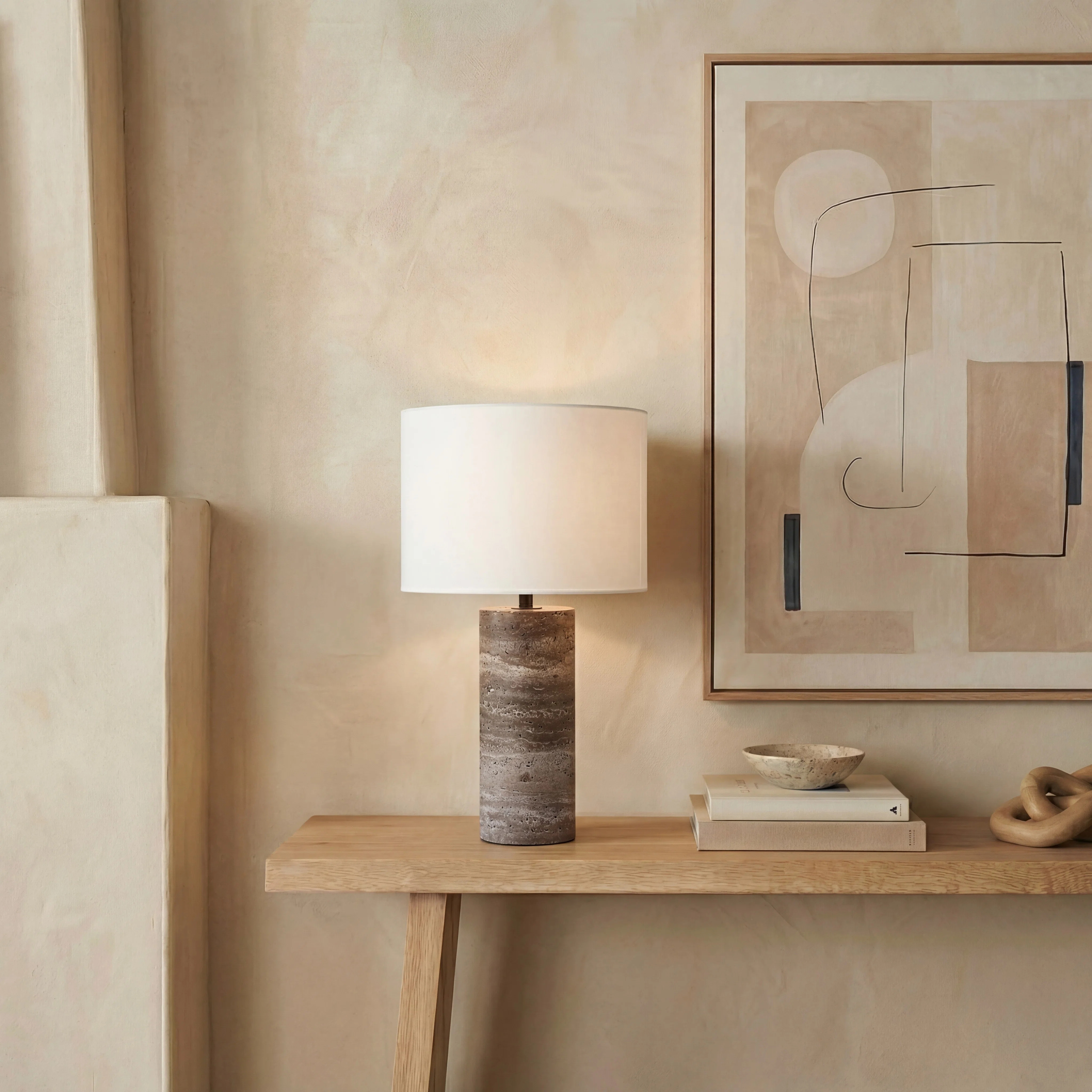 Angileh Travertine Table Lamp | Wayfair North America