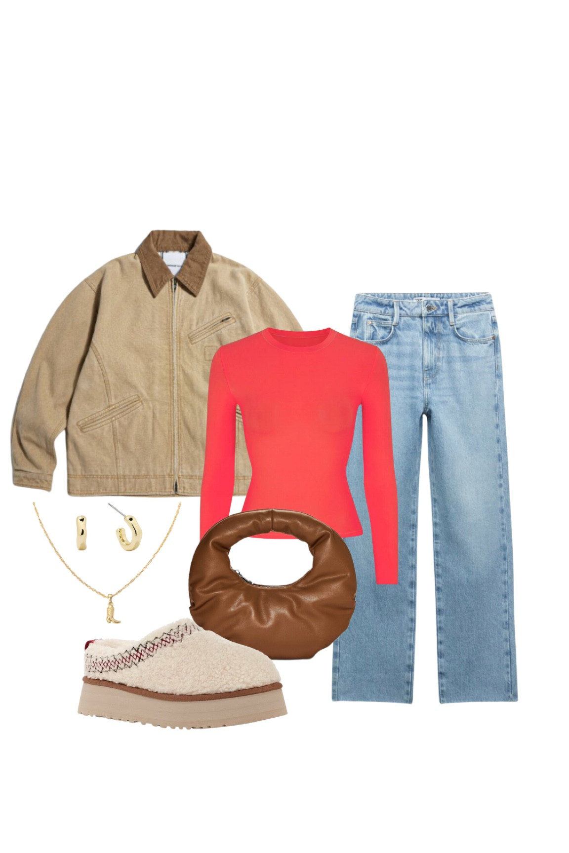 JEANS PICTURED ARE FROM ZARA: HIGH RISE Z1975 STRAIGHT LEG JEANS 
I also linked a very similar pair of jeans!
ugg tazz braid outfit, fall outfit inspo, ugg outfit inspo, winter outfit


#LTKstyletip