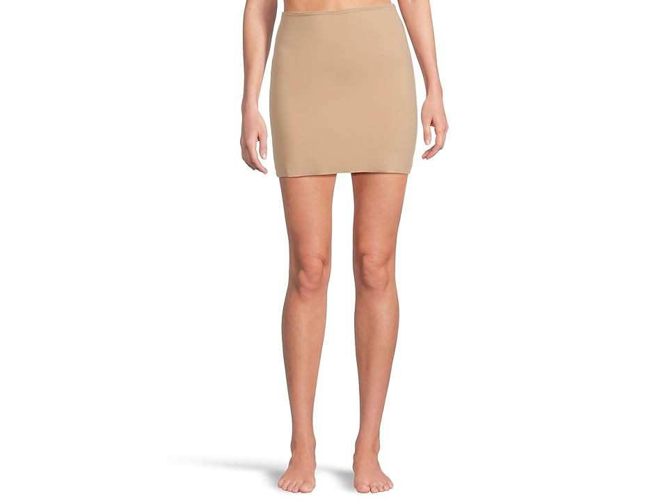 Commando Classic Mini Half Slip With Shorts Women's Clothing Beige: MD (8-10) One Size | Zappos.com
