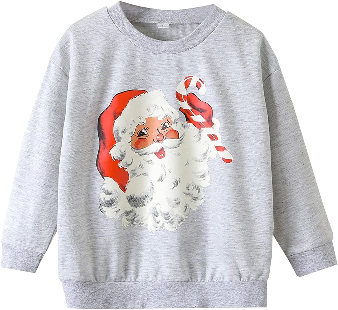 Toddler Baby Girl Thanksgiving/Christmas Casual Sweatshirt Long Sleeve Shirts Pullover Top Kids Fall | Amazon (US)