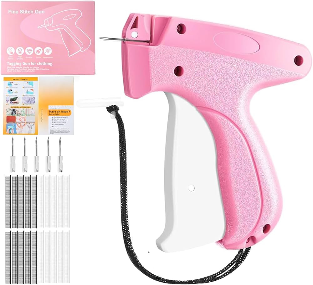 Stitch Gun for Clothes, Stitchy Quick Clothing Fixer, Tagging Gun for Clothing, Micro Stitch Quic... | Amazon (US)