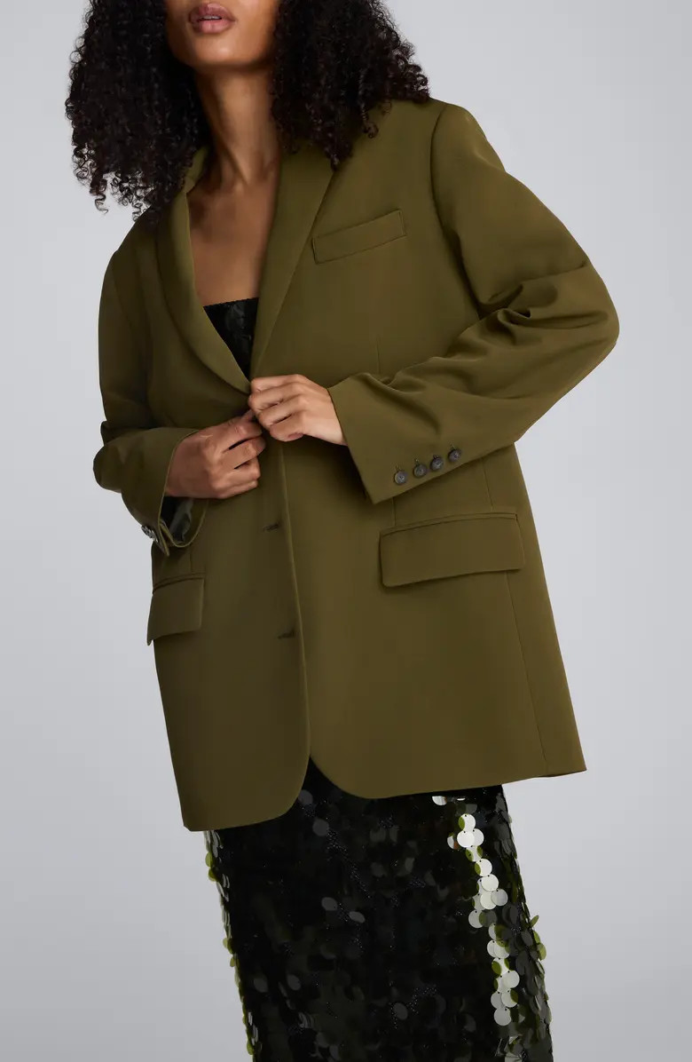 Kenneth Cole Three-Button Boyfriend Blazer | Nordstromrack | Nordstrom Rack