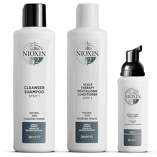 Nioxin System Kit 2, Natural Hair with Light Thinning, Full Size (3 Month Supply) | Amazon (US)